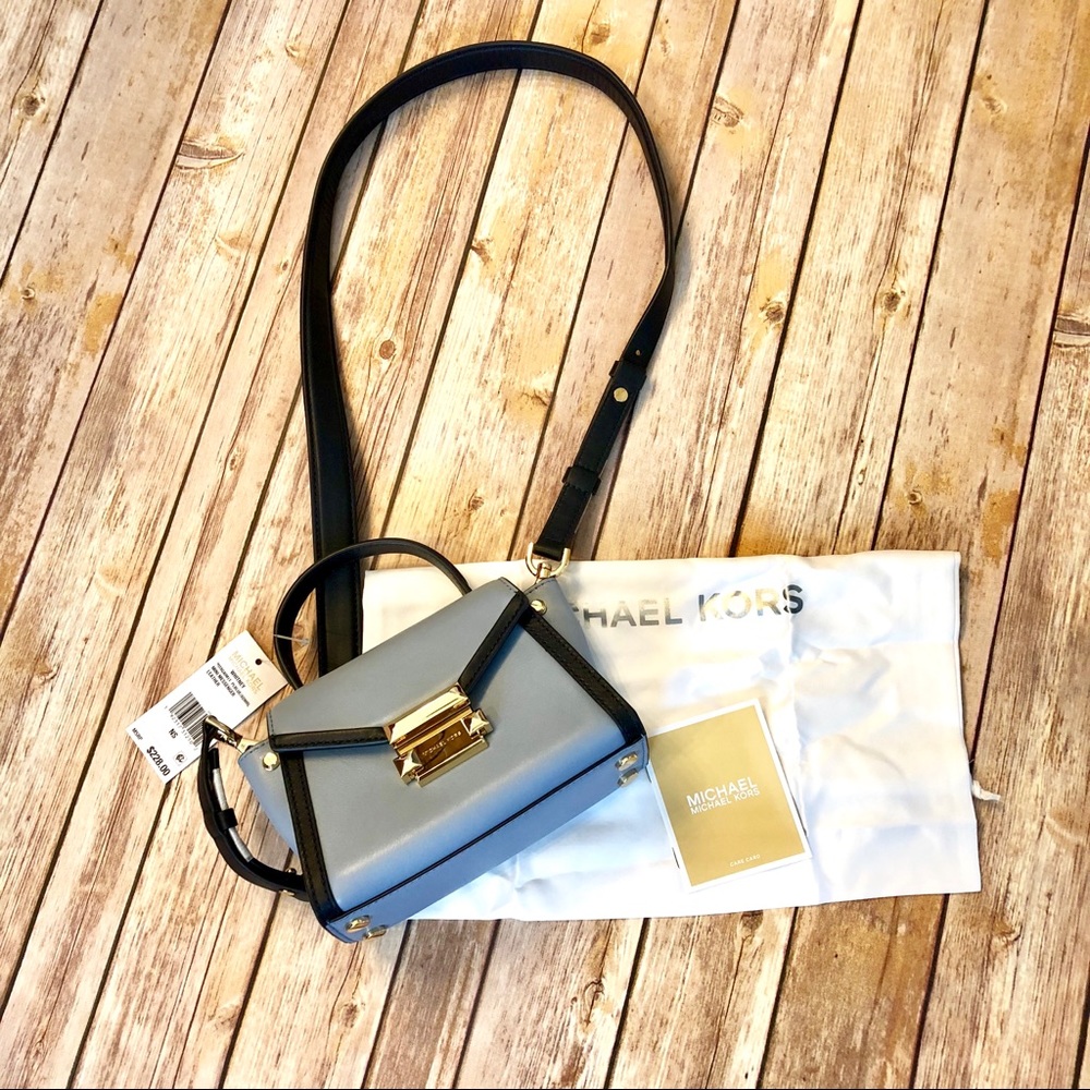 ✨SOLD✨MK Mini Whitney Leather Crossbody NWT - Blue - Picture 2 of 5